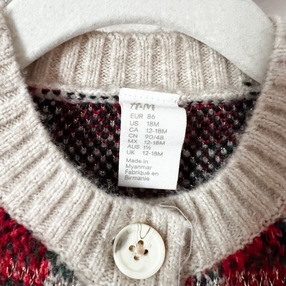 H&M Holiday Cardigan - Picture 2 of 2